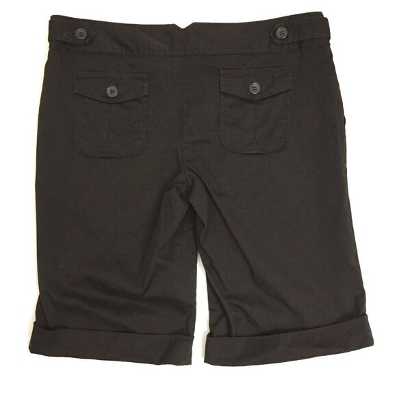 The Limited Drew Fit Women's size 8 Bermuda Shorts Cuffed Brown - Picture 2 of 4
